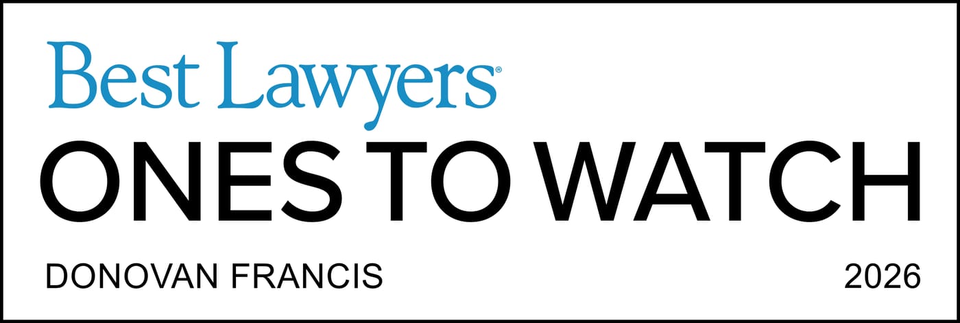 Best Lawyers Ones to Watch 2026 — Donovan Francis